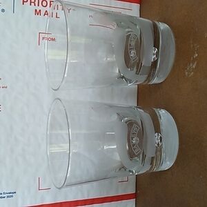 Baileys Irish Cream low ball heavy bubble btm tumbler barware glasses